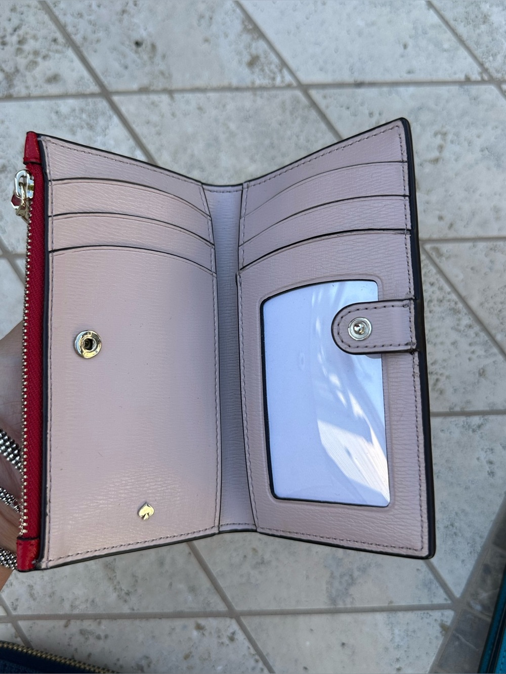 NWOT Kate Spade Slim Red Wallet - Picture 10 of 10